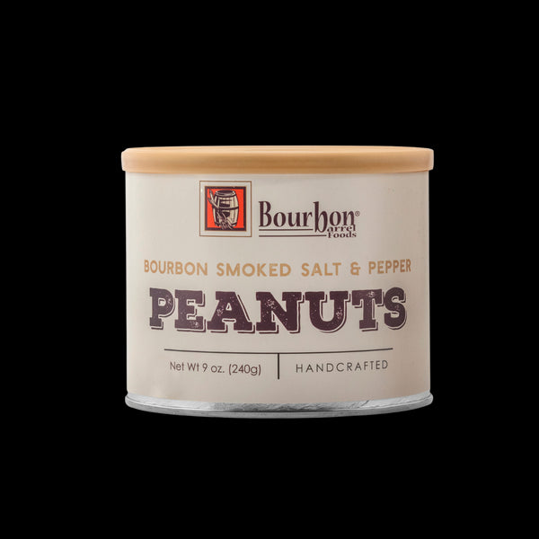 Bourbon Barrel Foods Bourbon Smoked Spice Salt & Pepper Peanuts 6oz Size
